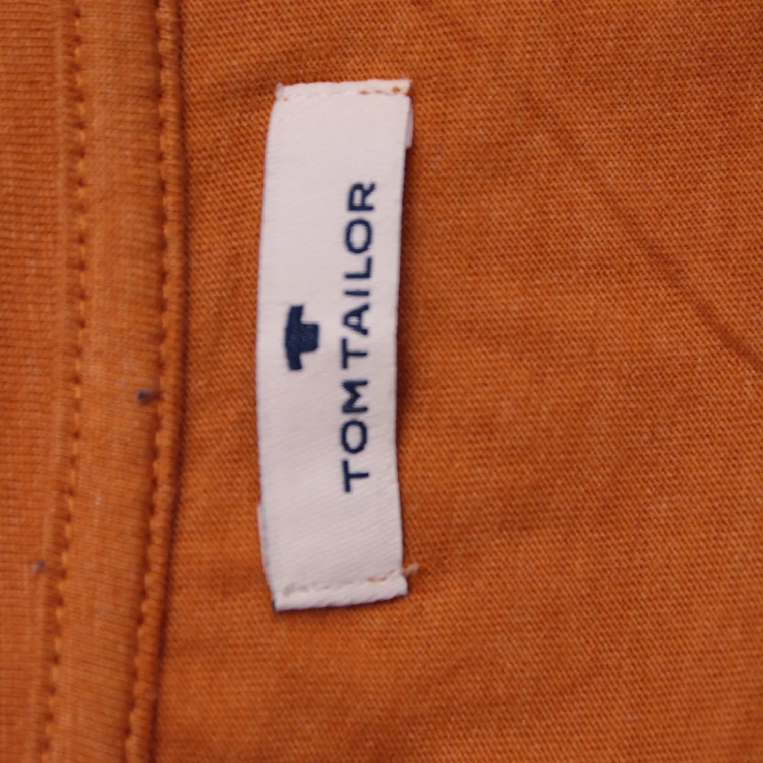 Терракотовая футболка Tom Tailor с нагрудным карманом, размер 54 (XL)
