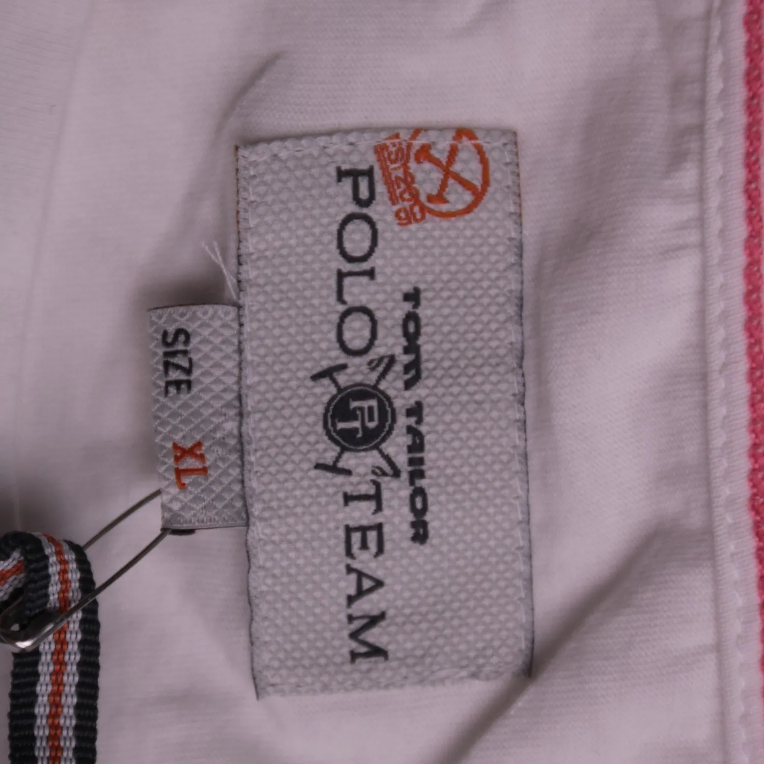 Белая футболка Tom Tailor Polo Team с фламинго, размер 48 (L)